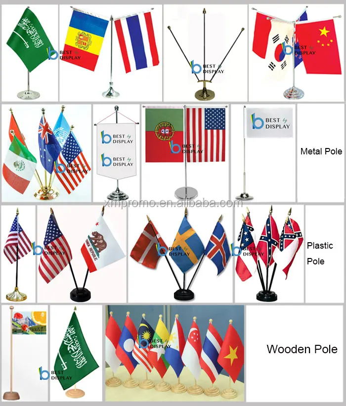 Wholesale Desk Banner Flags,Table Flag Stand,Desk Flag With Multiple