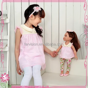 matching baby doll and girl clothes