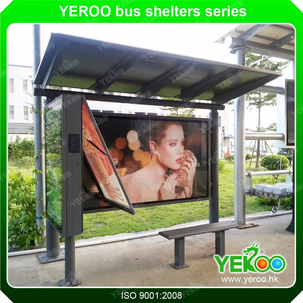 product-YEROO-Outdoor modern street furniture Bus Stop Shelter bus shelter-img-6
