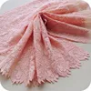 embroidered lace fabric stocklot in silk material for garments export to mexico tela