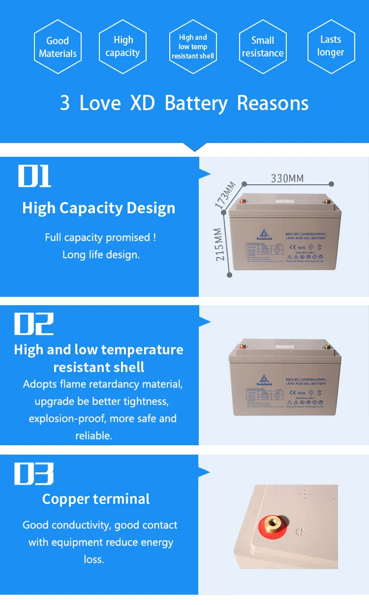high quality gel battery 12v 85ah hot sale best brand