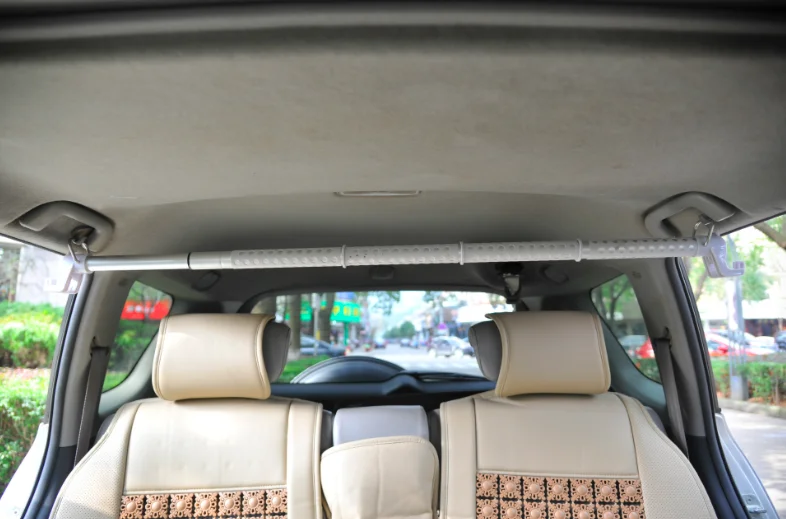 Car Clothes Hanger Bar,Heavy Duty Car Clothes Rack Expanded To 63