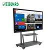 Touch screen all in one computer flat screen tv monitor none-transparent led display screen 75"