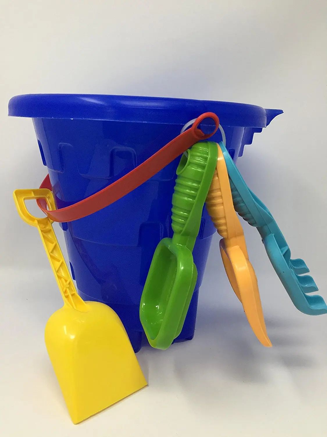 beach pails with shovels