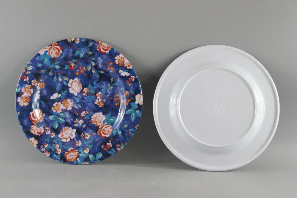 Retro Design Melamine Dinner Dish 8/9/10 Inch