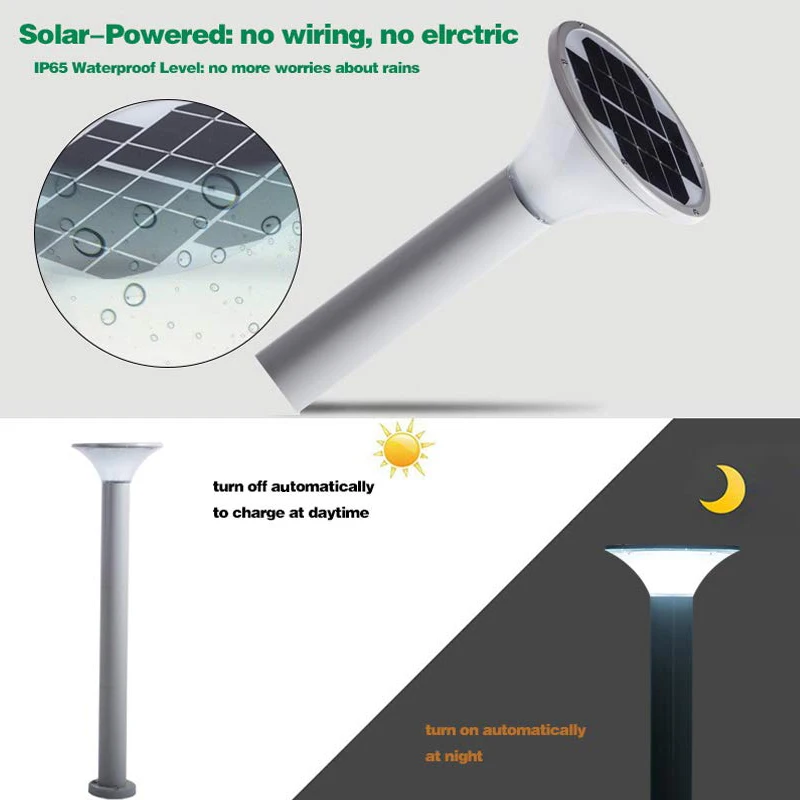solar garden light. (6)