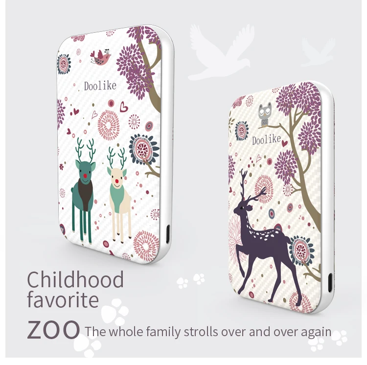 Portable Cartoon Pattern Mobile Charger Power Bank Portable Charger Power Banks 10000mah Mobile Power Bank