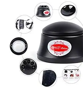 INHDBOX Nail Polish Steam Remover Machine,Electric Steam Easy Cleaner Polish Glue,Suitable For Any Polish Gel (Black)
