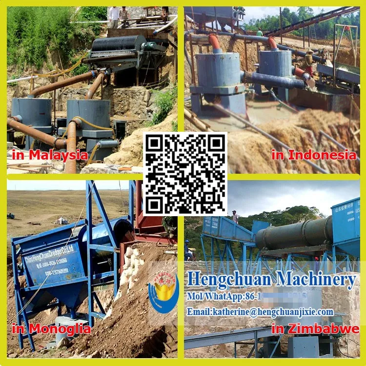 China Compleste Set Alluvial Placer Mobile Portable Small Gold Machine for Sale