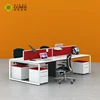 Factory Price Fashion Design New Model Benching modern 4 person office workstation desk