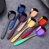 Wholesale Stainless Steel 18/10 Cutlery Colored Metal Flat Bottom Spoon