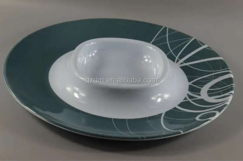 14 Inch Plastic Chip And Dip Plate
