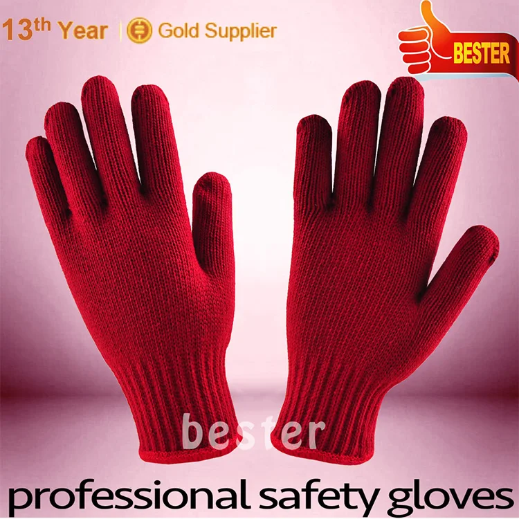Newly Hot Sale Promotion Red Latex Coated Cotton Knitted Gloves Buy