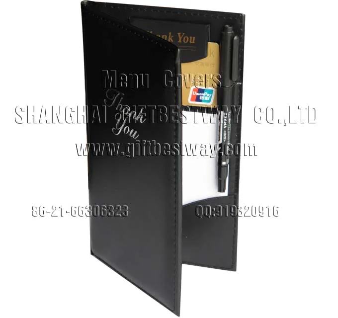 Fashion Cheap Free Sample Cheque Holder Check Presenter Bill Folder