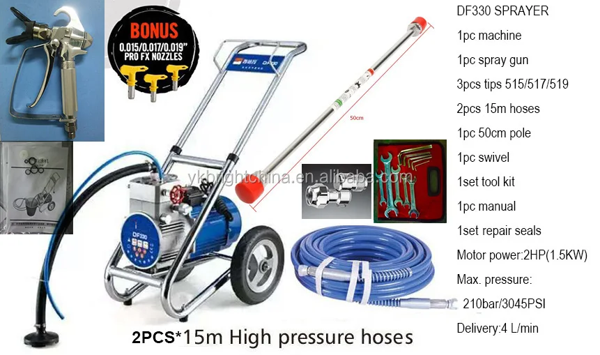 Graco 247340 1/4inch 500bar High Pressure Airless Hose 50 Foot With