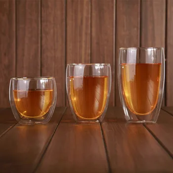 double glass tea cups