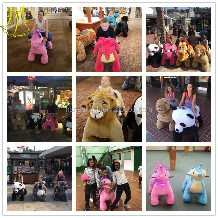 Hansel 2017 Ride for Kids - Plush Stuffed Electric Animals