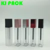 clear empty liquid lipstick acrylic tubes sample for custom lip gloss with case with brush