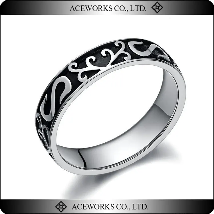 Top Sale 925 Silver Ring For Man Unique Antique Men's Silver Rings