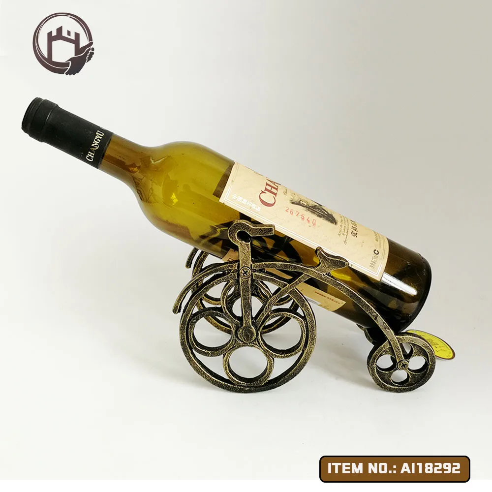 metal wine bottle holder support