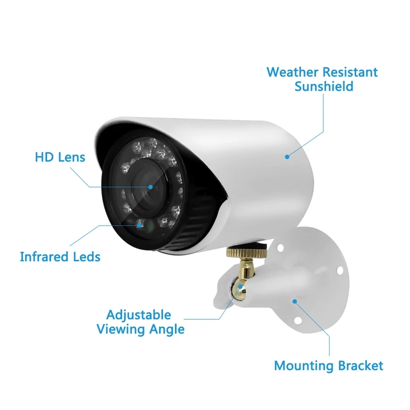 Производитель ahd 720p ночное видение комплект видеонаблюдения 4ch cctv системы для безопасности камера системы