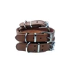 Adjustable Leather Rivet Spiked Studded Pet Collar Neck Strap For Dogs