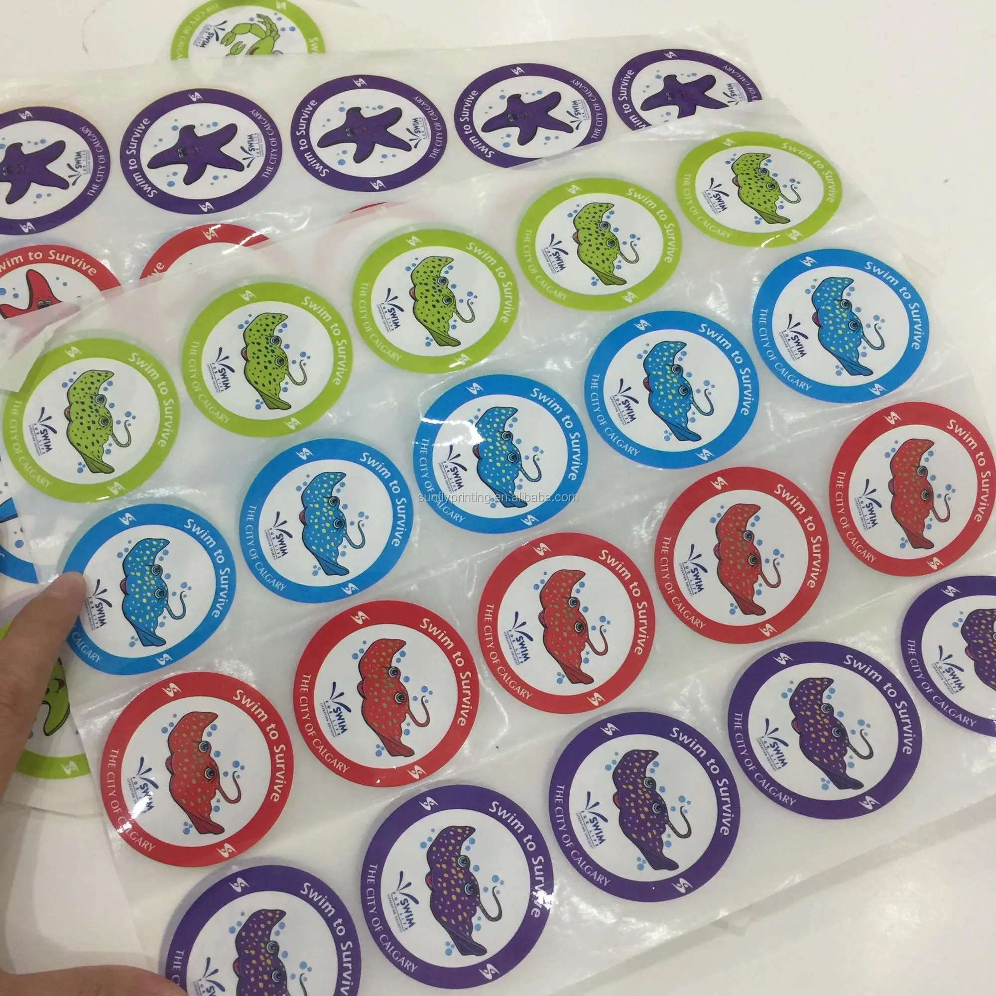 professional die cut round paper sticker labels vinyl custom sticker
