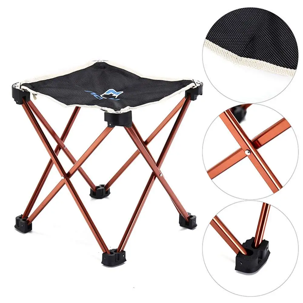 Travel or Beach QCHOMEE Folding Chair Folding Stool Camping Foldable Garden Chair Comfort Fishing Stool Folding Chair Collapsible Camping Stool Mini Portable Stool Outdoor Stool for Camping Fishing