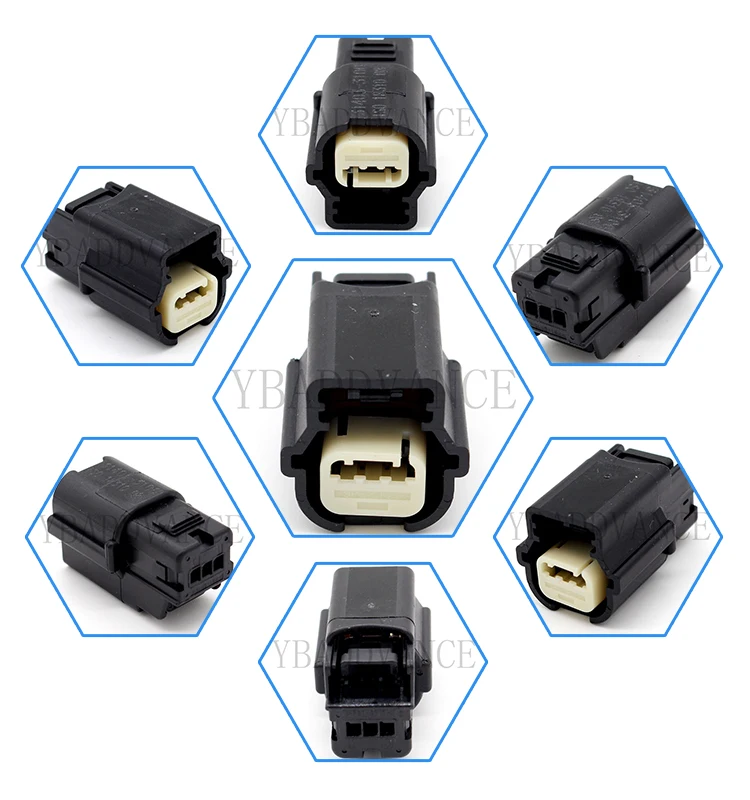 MX64 Sealed Single Row Female Waterproof 3 Pin Molex Connector 180