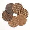 Home Drink cup coasters MDF Cork Coasters with food printed