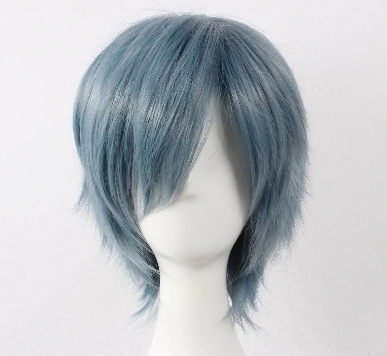 blue gray wig