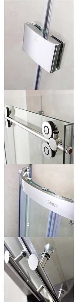 Wholesale price middle sliding shower door 2 sided portable toilet shower room cabin