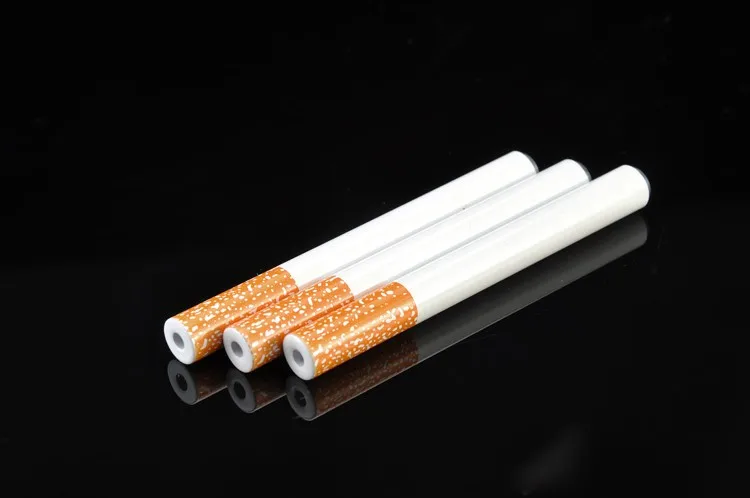 Metal Aluminum Cigarette Shape 78mm 55mm  Length Dugout Weed Smoking Pipes Accessories One Hitter Portable Herb Tobacco Pipe