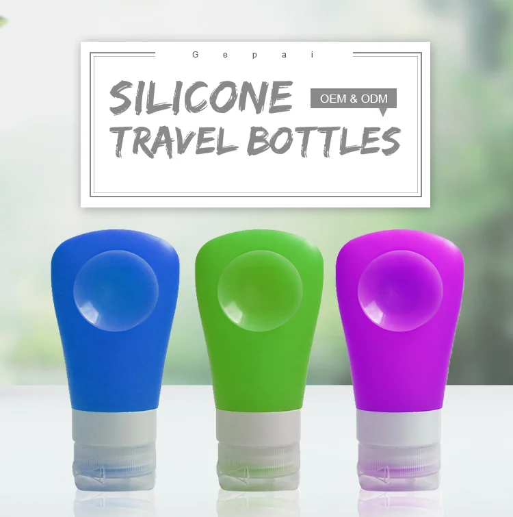 Custom Easy Use Empty Luxury Silicone Bottle Travel Bottles With