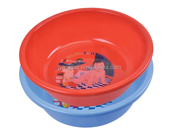 Bathroom &kitchen Colorful Round Plastic Basin For Wash Face Buy