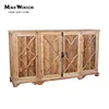 antique french retro rustic country style reclaimed large wooden sideboard