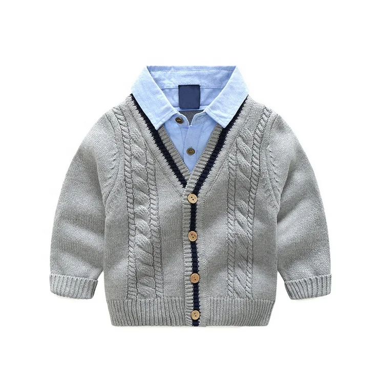 High Quality Custom Long Sleeve Baby Boys Stylish Sweaters Design Cardigan Boys Sweater Buy