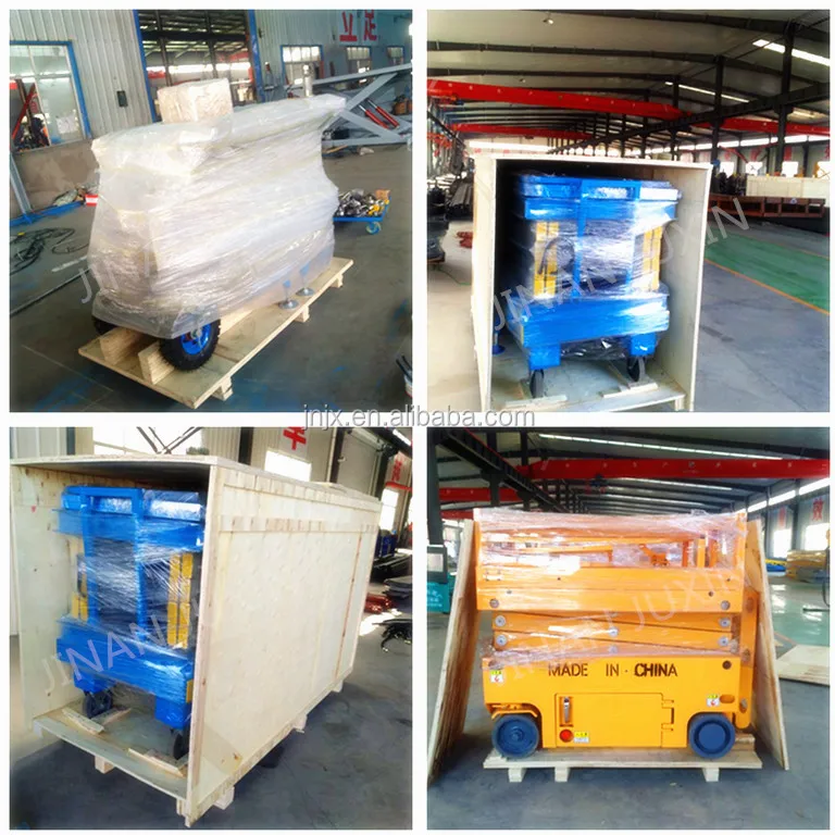 6-14m 200kg 500kg cheap price hydraulic battery power mini small electric scissor lift with CE ISO certification