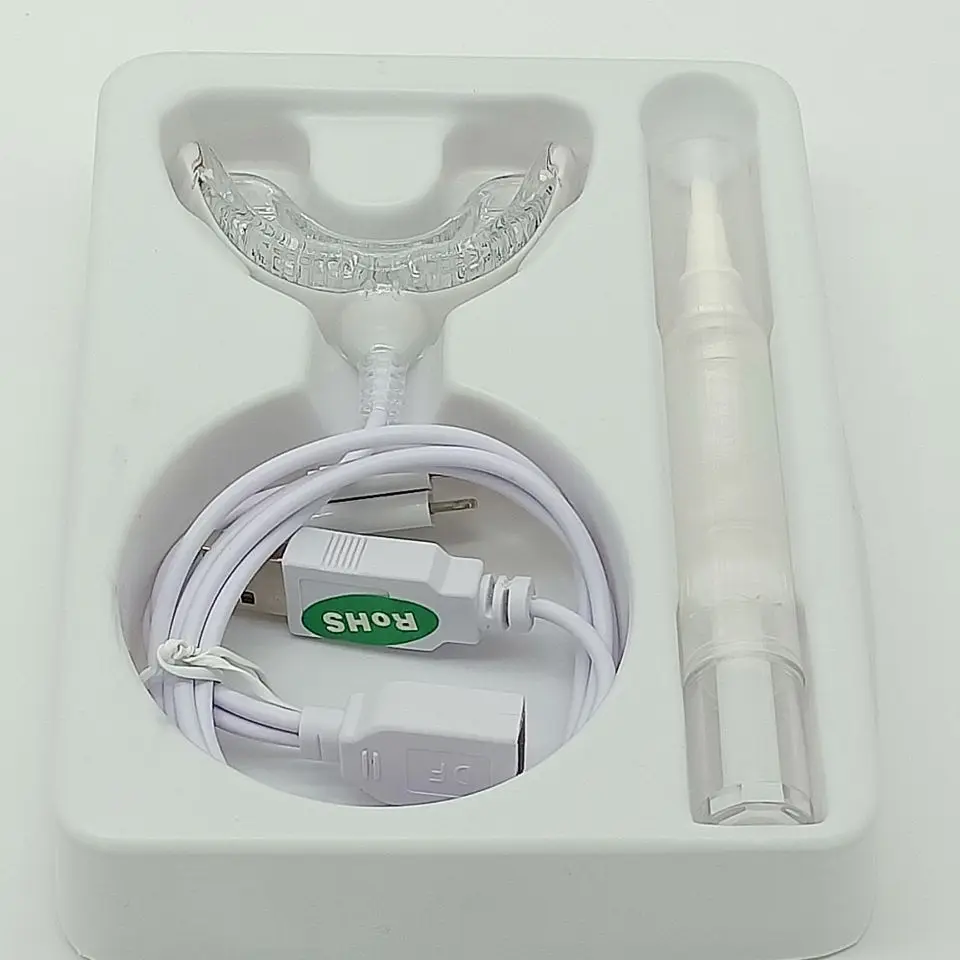 2020 New Design approved home use LED light teeth whitening kit