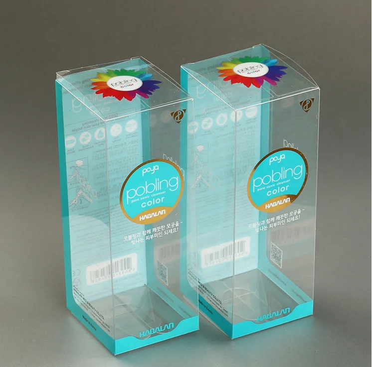 Clear Pvc Plastic Folding Packaging Boxes For Hair Elastic Bands Hair
