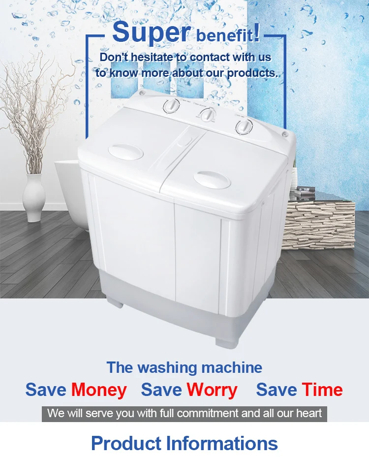 Wholesale Cheap Efficient Twin Tub Washing Machine With CE Approved,Commercial Washing Machine