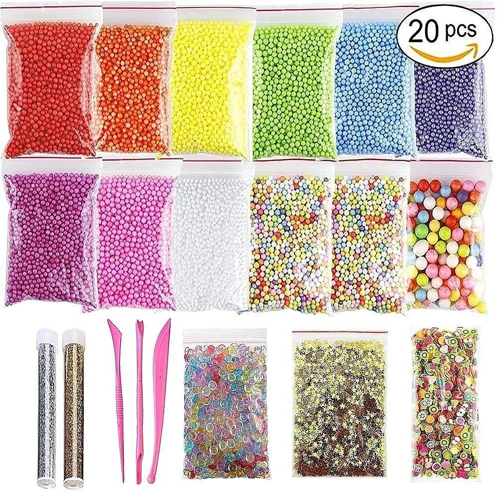 Buy Foam Beads For Diy Slime Craft Styrofoam Balls 01 035 Inch