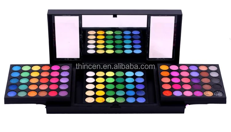 180 Color Makeup Palette 6 Foldable Stacks Refillable Eyeshadow