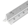 30cm 12 inch Aluminum Triangular Scale Ruler With Color Coded Grooves For Architects and Engineers