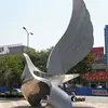 Large Garden Eagle Stainless Steel Animal Sculpture