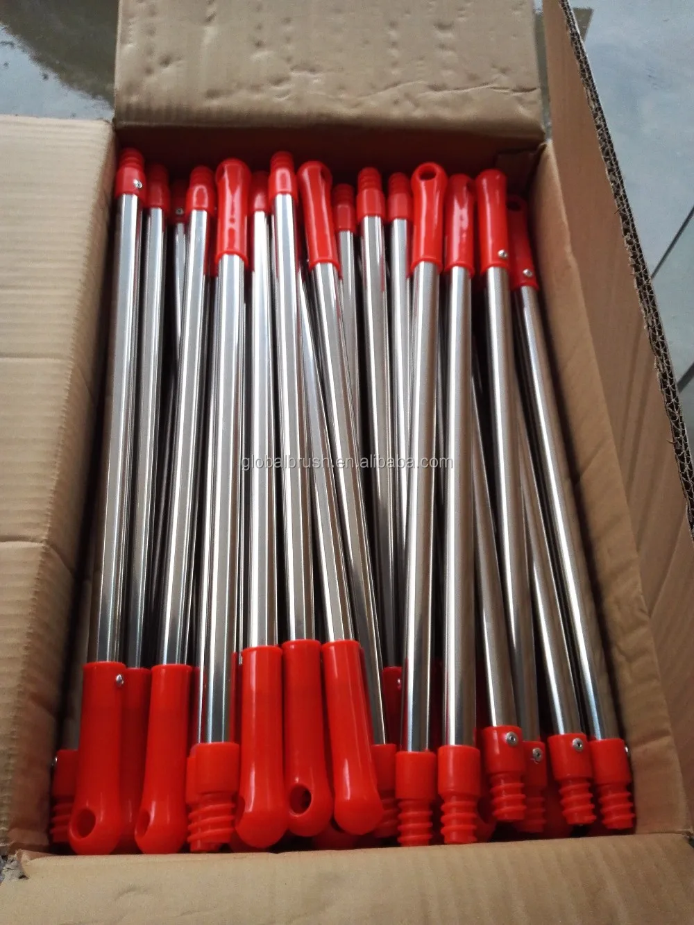 Hq888 Tpr Material Red Color With Stainless Steel Handle Toilet Plunger