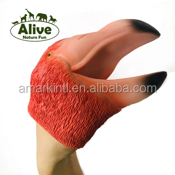 flamingo hand puppet