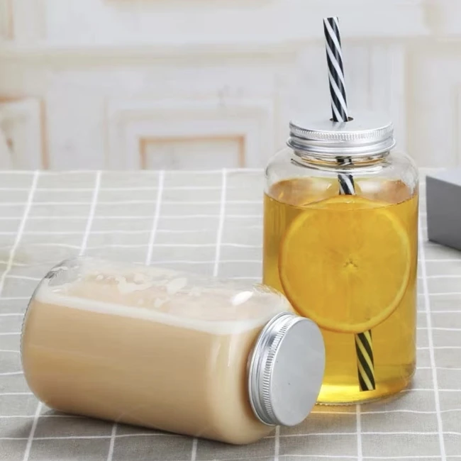 Glass juice bottle 500ml 