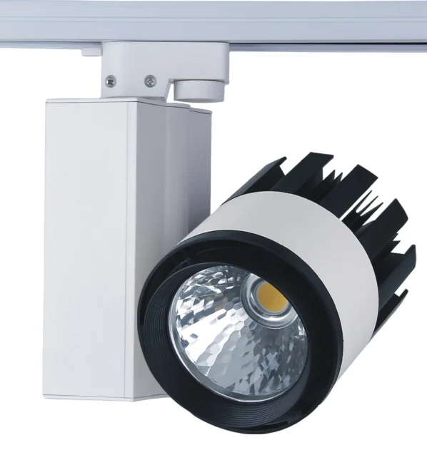 3 Wires 4 Wires 50w Led Track Rail Spotlight 2 Phase/3 Phase Aluminum