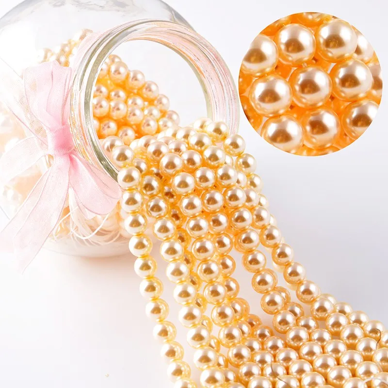 Free Shipping Wholesale High Quality Glass Pearl,Mixed Color Glass